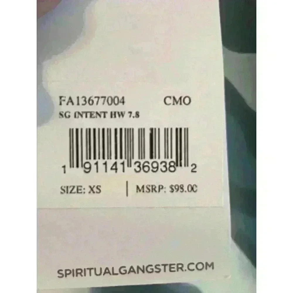 Spiritual Gangster Women's Intent Yoga Camo Leggings Light Greens blue Sz XS NWT - Picture 5 of 7
